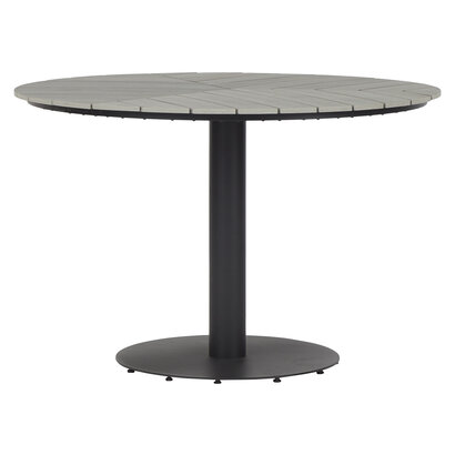 ebuy24 Hector tuintafel Ø110 cm grijs.