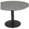 ebuy24 Hector tuintafel Ø110 cm grijs.