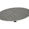 ebuy24 Hector tuintafel Ø110 cm grijs.