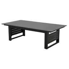 ebuy24 Iris tuintafel verstelbaar zwart, donkergrijs.