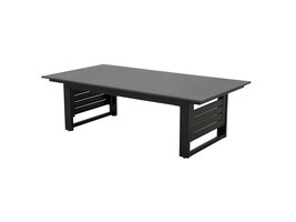 ebuy24 Iris tuintafel verstelbaar zwart, donkergrijs.