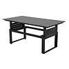 ebuy24 Iris tuintafel verstelbaar zwart, donkergrijs.