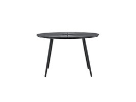 ebuy24 San Vito tuintafel Ø120cm zwart.