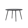 ebuy24 San Vito tuintafel Ø120cm zwart.