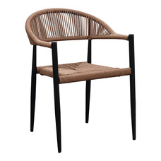 ebuy24 Canari tuinstoel Natuur, zwart.