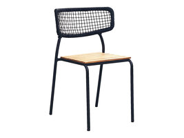 ebuy24 Nashville tuinstoel Natuur, zwart.