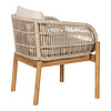 ebuy24 Terracina tuinstoel Inclusief kussen bruin, beige.