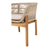 ebuy24 Terracina tuinstoel Inclusief kussen bruin, beige.