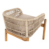 ebuy24 Terracina tuinstoel Inclusief kussen bruin, beige.