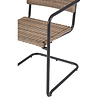 ebuy24 Camille tuinstoel polyrattan zwart, natuur.