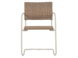 ebuy24 Camille tuinstoel polyrattan natuur, grijs.