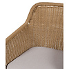 ebuy24 Sif tuinstoel polyrattan met kussen zwart, natuur.