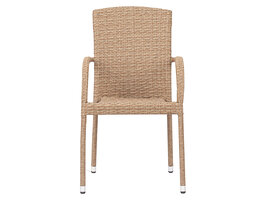 ebuy24 Anita tuinstoel stapelbaar natuur.