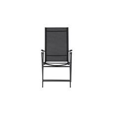 ebuy24 Levanzo tuinstoel ligbed zwart.