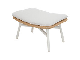 ebuy24 Bille voetbank met kussen beige, natuur, grijs.