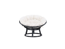 ebuy24 Bonnie houten nest, loungeset zwart.