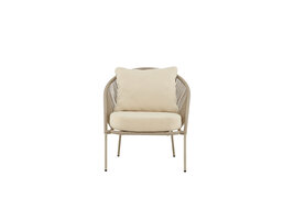 ebuy24 Lindos lounge stoel beige.