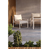 ebuy24 Catania lounge set 1 "eettafel", 1 bank, 2 stoelen beige.