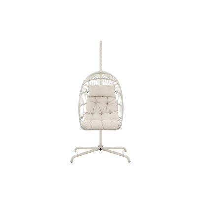 ebuy24 Trezza hangstoel met standaard beige.