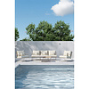 ebuy24 Palazzo lounge set 1 bank, 2 stoelen, 2 salontafels beige.