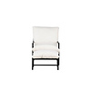 ebuy24 Corso lounge stoel met voetenbank zwart.