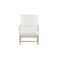 ebuy24 Corso lounge stoel met voetenbank beige.