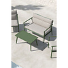 ebuy24 Mazzaro lounge set 1 bank, 2 stoelen, 1 salontafel groen.