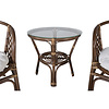 ebuy24 Wera café set 2 stoelen, 1 tafel walnoot decor.