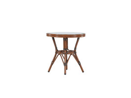 ebuy24 Sagres café tafel Ø60cm bruin.