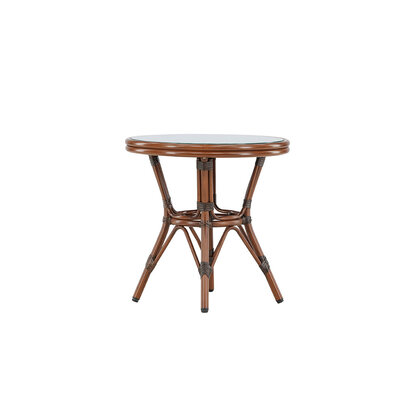 ebuy24 Sagres café tafel Ø60cm bruin.