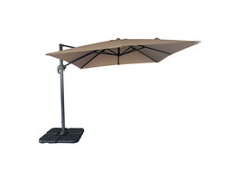 ebuy24 Baza Hangparasol met voet, 295x295cm zandkleurig.