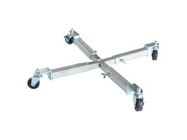 ebuy24 Carrie rollenset met wielen voor parasolvoet staal.