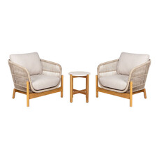 ebuy24 Terracina tuinmeubelset Met 3 delen bruin, beige.