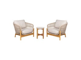 ebuy24 Terracina tuinmeubelset Met 3 delen bruin, beige.