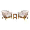 ebuy24 Terracina tuinmeubelset Met 3 delen bruin, beige.
