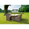 ebuy24 Wembley tuinmeubelset 1 eettafel, 6 stoelen natuur.