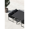 ebuy24 Noto tuinmeubelset 1 eettafel, 2 stoelen zwart.