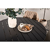 ebuy24 BreakLindos tuinmeubelset 1 eettafel, 4 stoelen zwart.