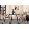 ebuy24 BreakLindos tuinmeubelset 1 eettafel, 2 stoelen zwart.