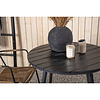 ebuy24 BreakLindos tuinmeubelset 1 eettafel, 2 stoelen zwart.
