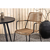 ebuy24 BreakLindos tuinmeubelset 1 eettafel, 2 stoelen zwart.