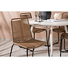 ebuy24 LinaLindos tuinmeubelset 1 eettafel, 4 stoelen beige.