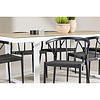 ebuy24 MerloStina tuinmeubelset 1 eettafel, 6 stoelen wit.