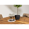 ebuy24 LumpurLindos tuinmeubelset 1 eettafel, 4 stoelen natuur.