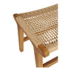 ebuy24 Derby poef Teak, polyrattan.