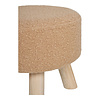 ebuy24 Aberdeen Poef Ø31cm zandkleurig.