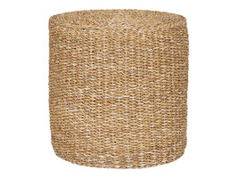 ebuy24 Rivera poef Ø40cm natuur.