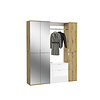 ebuy24 ProjektX garderobe opstelling eiken decor, spiegel.