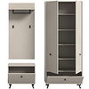 ebuy24 Notes garderobe opstelling mat beige.