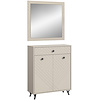 ebuy24 Notes garderobe opstelling mat beige.